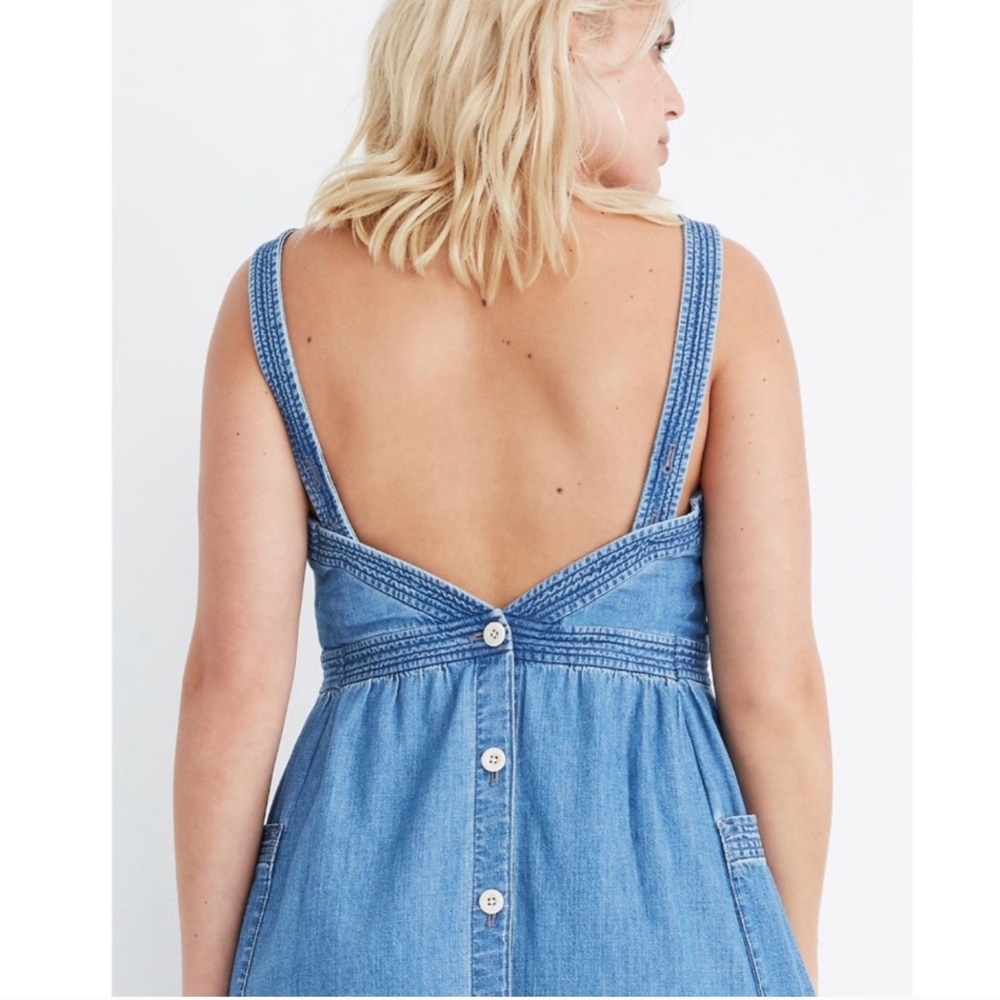 NWOT Madewell denim apron dress sz 14 (D63)